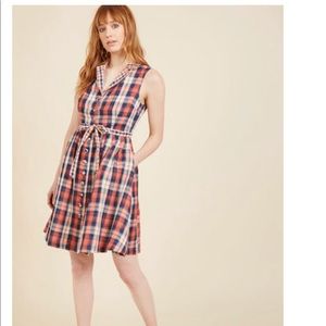 ❗️1hr SALE❗️ModCloth Plaid Dress